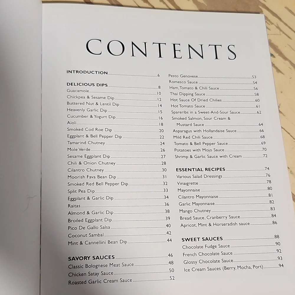 The Book Of Sauces & Dips Inspirational Collection Of Classic/New Recipes